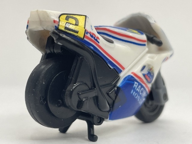 ■★サントリーボス　走る！最速バイクコレクション　MotoGP（1缶用）　HONDA　1987　NSR500（青/白・No.2）_画像2