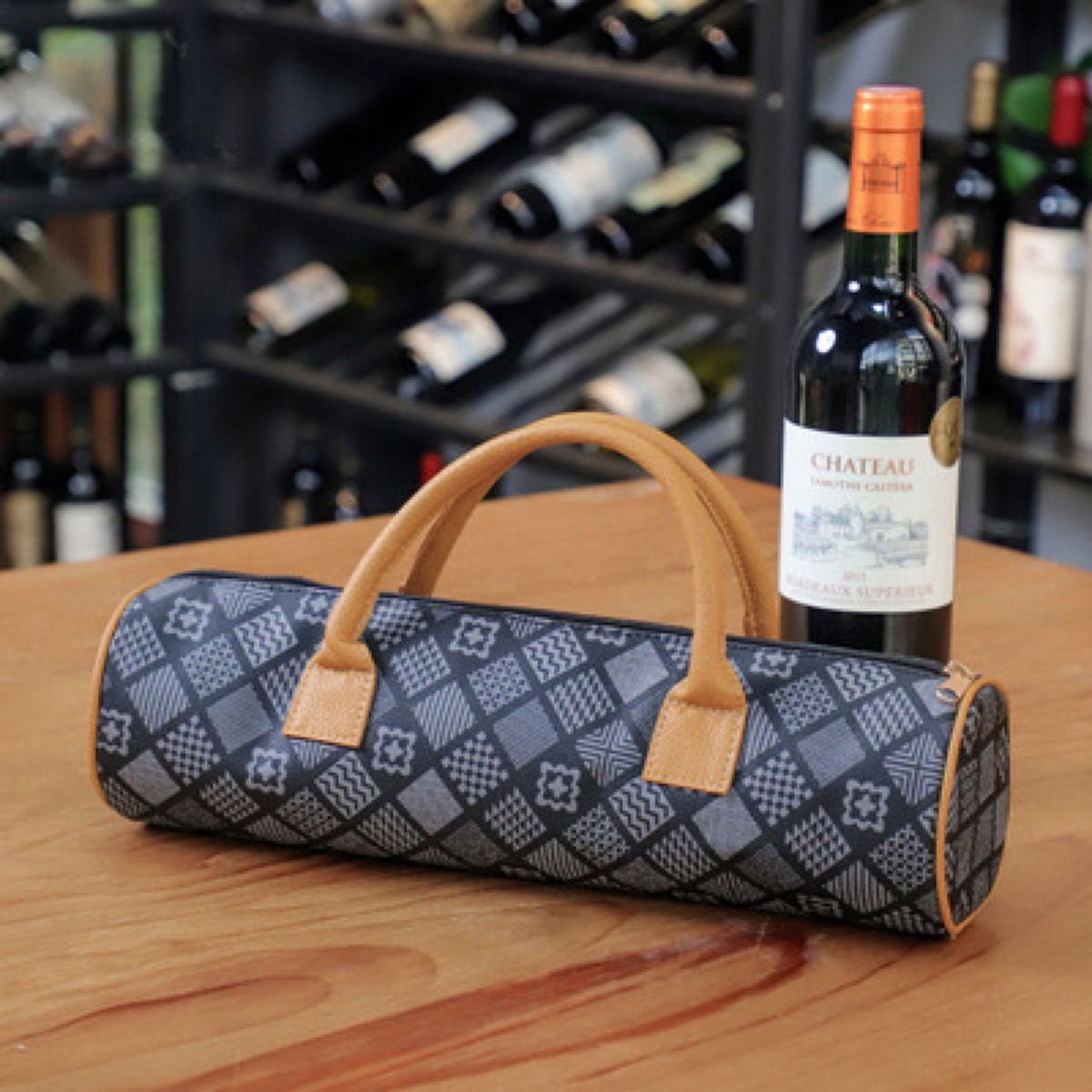 ◆ワインバック◆ワインの魅力UP ワイン愛好家へギフト/パーティー/ピクニックに　プレゼント　ワイン　保温　耐久性　高級感