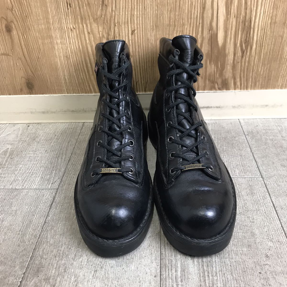 USA製 Danner ダナー パトロール ゴアテックス 編み上げブーツ US10 D JP 28cm GORE-TEX 黒 ブラック made in usa 品番25200 ダナーライト_画像3