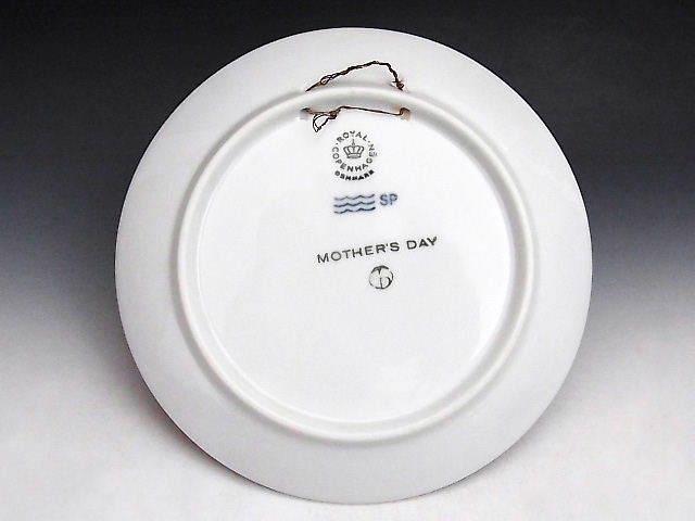 1979年 母の日 染付 飾り絵皿 ◆ ロイヤルコペンハーゲン_画像4