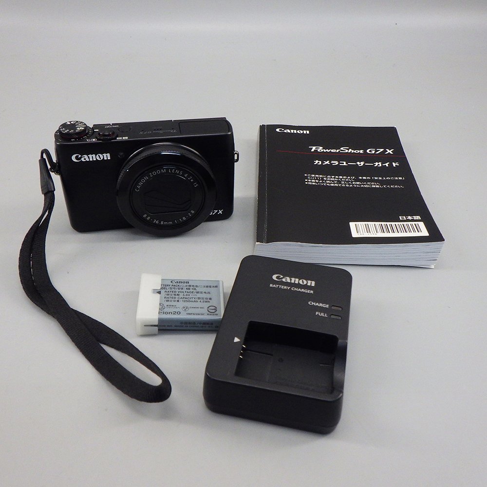 1円～ Canon キヤノン powershot G7X 8.8-36.8mm 1:1.8-2.8 コンパクトデジタルカメラ 101-2441428【O商品】_画像1