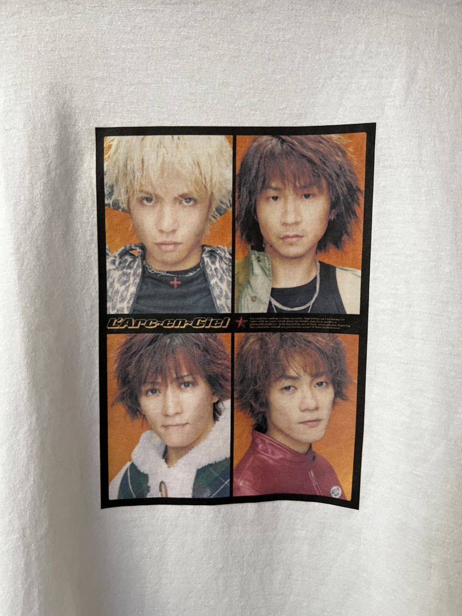 ■当時物■ L'Arc~en~Ciel 90s Tシャツ ラルクアンシエル HYDE TETSU KEN YUKIHIRO L'Arc-en-Ciel レア 稀少品_画像2