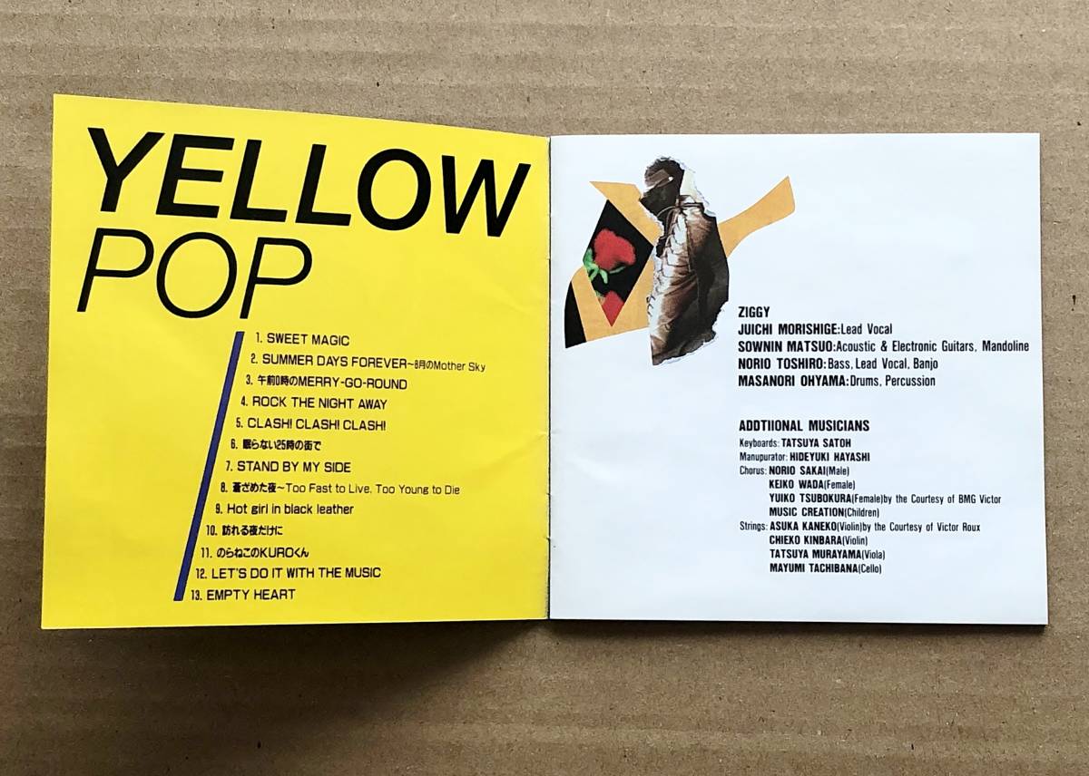 [CD] ZIGGY / YELLOW POP　ジギー　イエロー・ポップ　森重樹一　松尾宗仁　戸城憲夫　大山正篤_画像4