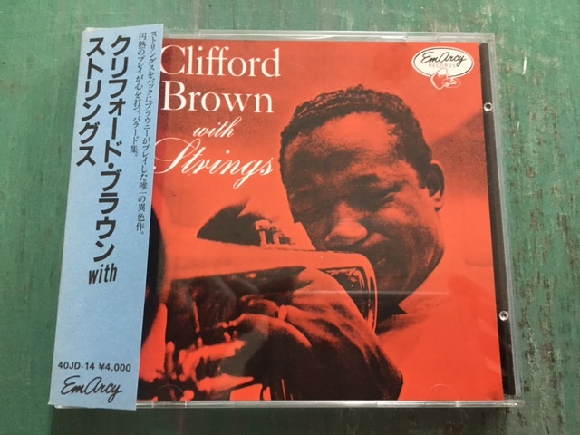 クリフォード・ブラウン・ウィズ・ストリングス/40JD-14/帯付/貴重'83年国内初版CD/定価￥4000/CLIFFORD BROWN WITH STRINGS/WEST GERMANY_画像1