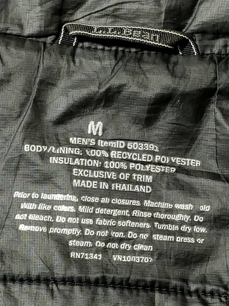 L.L.Bean エルエルビーン プリマロフト パッカウェイ ジャケット 中綿 Ｍサイズ 黒 メンズ Men's Primaloft Packaway Jacket の画像3