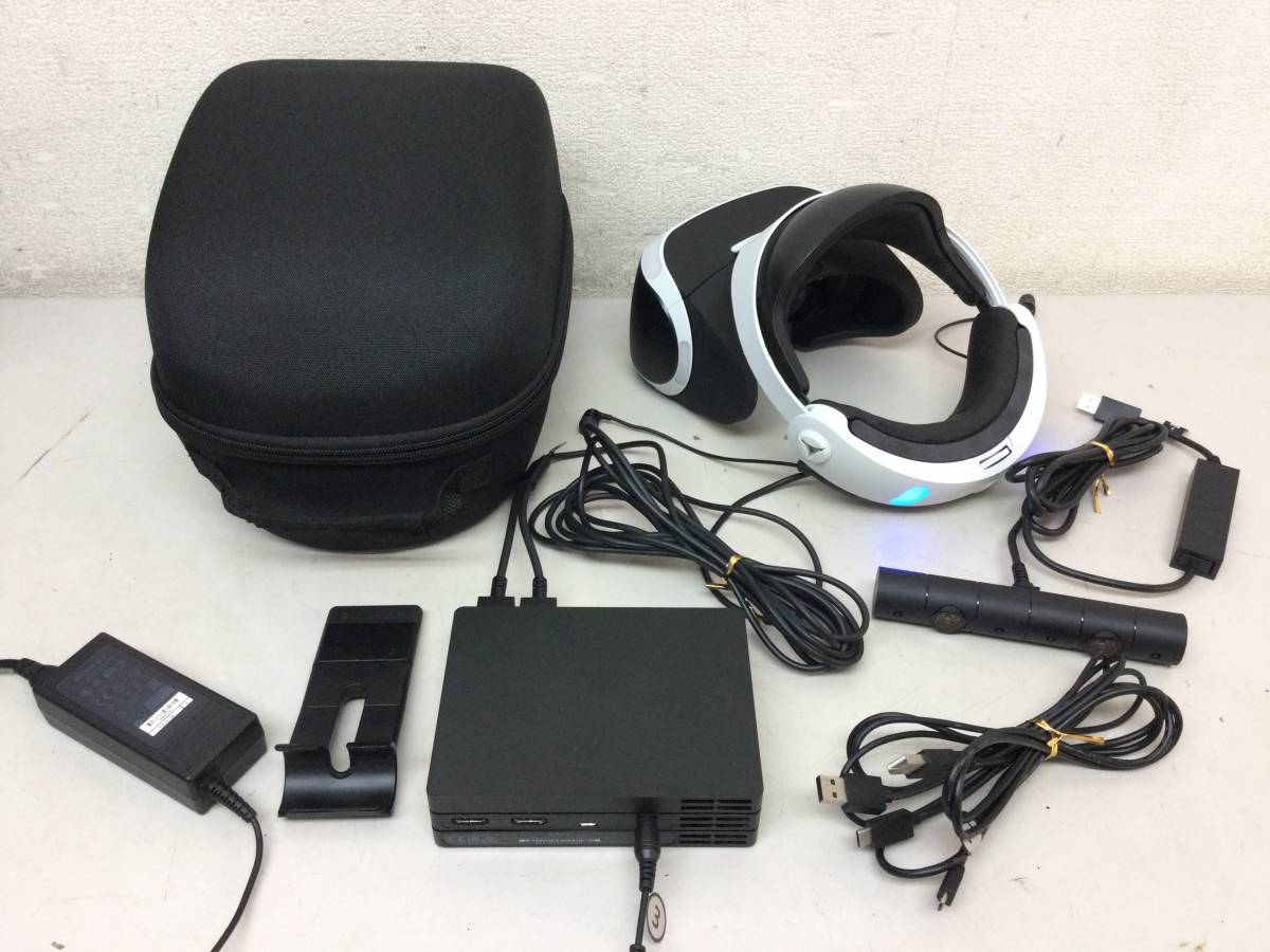 SONY ソニー PlayStation VR本体 PlayStation VR CUH-ZVR2 ヘッドセット 本体 プロセッサユニット ケース_画像1