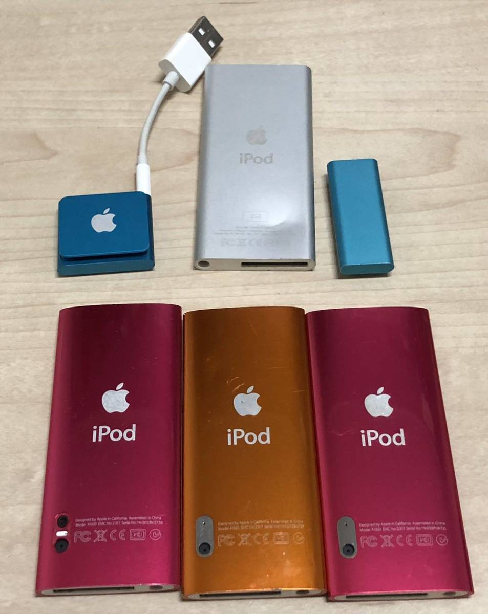 ジャンク　Apple iPod nano shuffle等　6台まとめ　A1320 A1373 A1271 A1199 _画像4