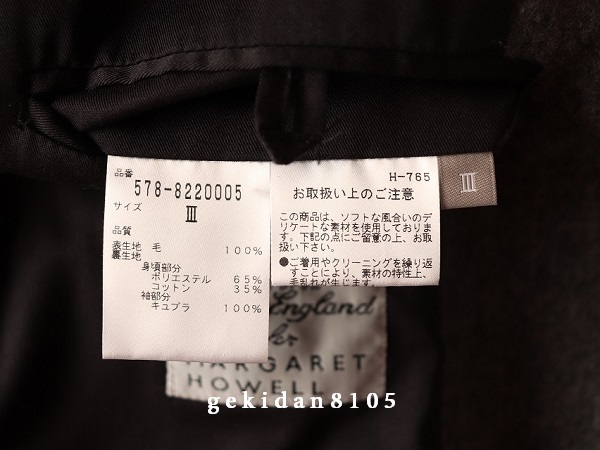 MARGARET HOWELL × FOX BROTHERS Margaret Howell 2018 лиса фланель жакет 73,440 иен не использовался 