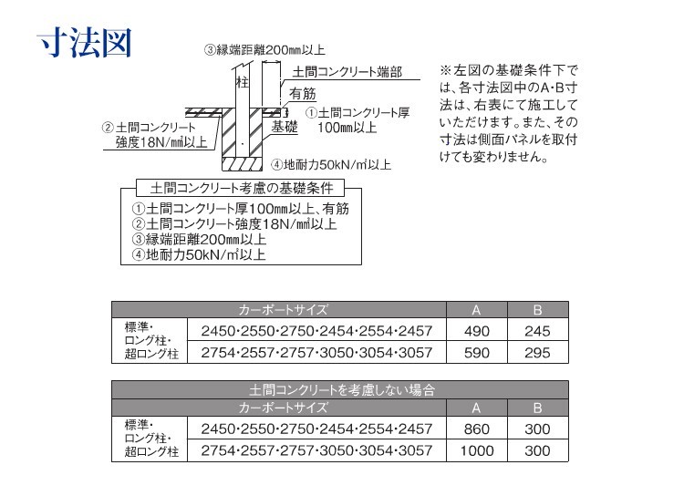 カーポート 1台用 アルミカーポート 駐車場 車庫 24-50 柱標準高 ポリカ屋根 関東限定配送 国内メーカー オリジナルカーポート_画像4