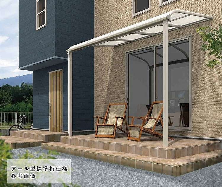 テラス 屋根 DIY ベランダ バルコニー 後付け テラス屋根 1間×4尺 フラット型 標準桁 熱線遮断 1階用 オリジナルテラス 1.0間 4尺の画像2