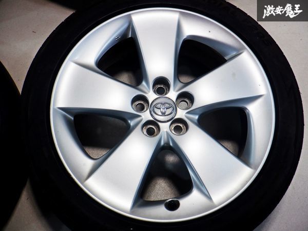 トヨタ純正 ZVW30 30 プリウス ツーリング 17インチ 7J +50 PCD 100 5H 5穴 タイヤホイール 4本 即納 棚35Dの画像3