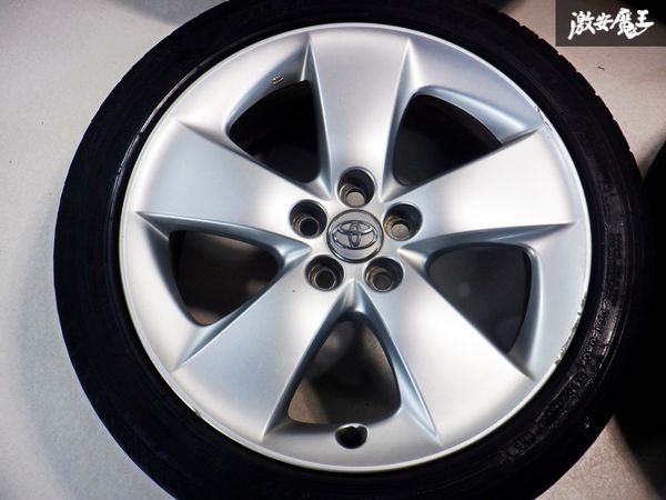 トヨタ純正 ZVW30 30 プリウス ツーリング 17インチ 7J +50 PCD 100 5H 5穴 タイヤホイール 4本 即納 棚35Dの画像4