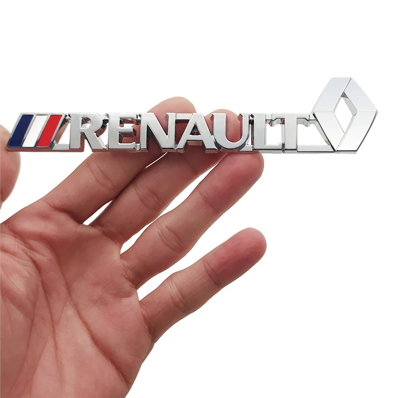 【送料込】RENAULT(ルノー) 3Dエンブレム 縦3cm×横14cm 金属製_画像1