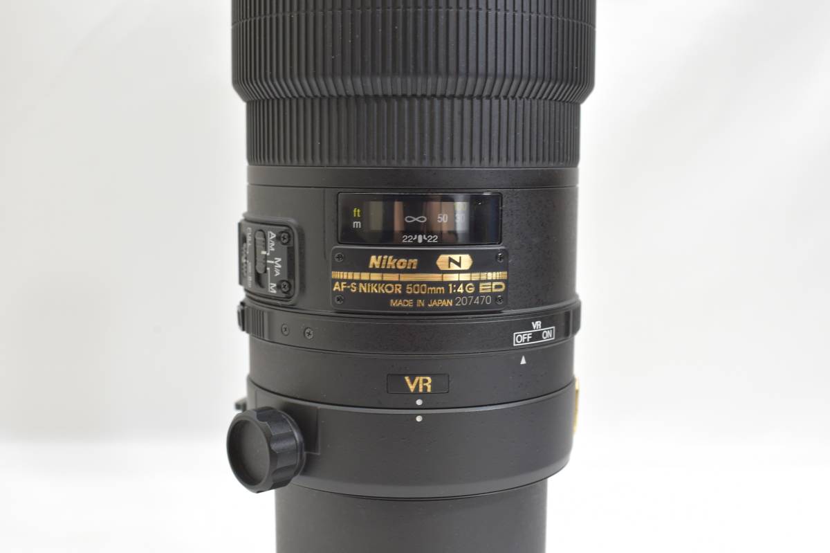 中古　Nikon 交換レンズ　AF-S NIKKOR 500mm f/4G ED VR 純正プロテクター付き_画像2