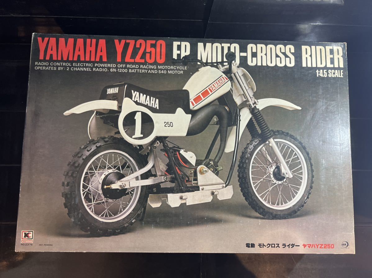 [ unused * not yet constructed ] Kyosho KYOSHO 1/4.5 electric motocross rider Yamaha YZ250 YAMAHA YZ250 EP MOTO-CROSS RIDER KIT NO. 2376 that time thing 