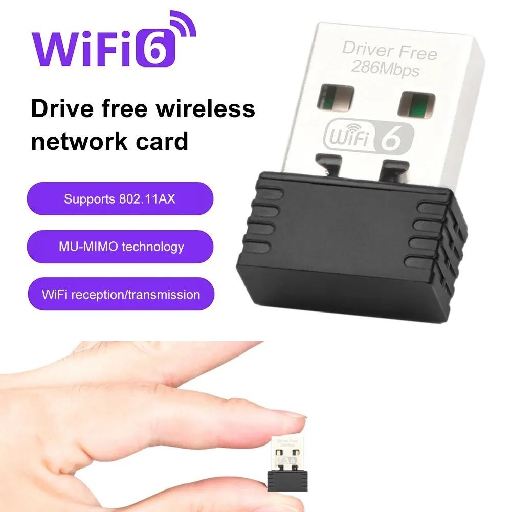 WiFi6 アダプター 無線LAN子機 ミニ USBドングル AX286 ネットワークカード 2.4GHz 802.11ax windows10 11 ドライバーフリー n1_画像2