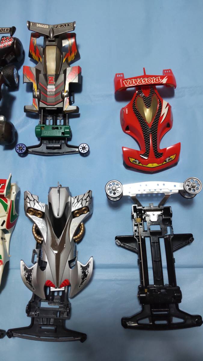 プロトセイバーEVOLUTION ディオスパーダ バックブレーダー等 ミニ四駆セット TAMIYA