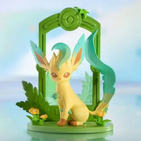 送料無料 台湾限定 ポケモン リーフィア フィギュア＆カード 日本未販売 海外 pokemon Leafeon figure ＆ card_画像1