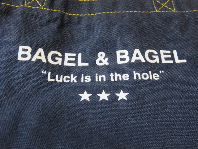B&B BAGEL & BAGEL ベーグル 手さげバッグ ミニトートバッグ トートバッグ かばん サイズ270-180-100㎜_画像2