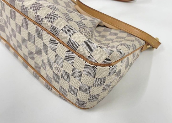 【１円〜】ルイヴィトン LOUIS VUITTON シラクーサ PM ダミエ アズール アイボリー ショルダーバッグ _画像5