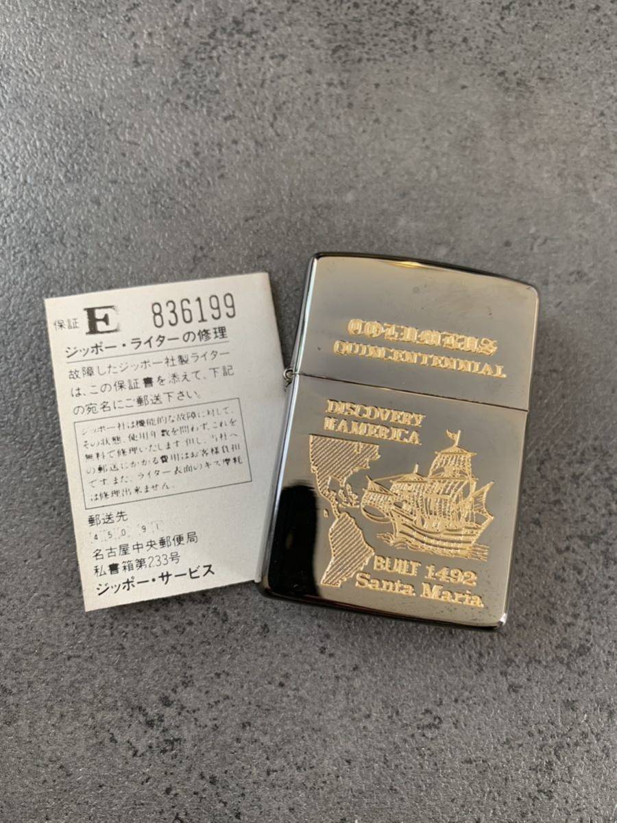 未使用美品　ジッポ　COLUMBUS コロンブス QUINCENTENNIAL 箱付き メイドインUSA 希少　ZIPPO_画像7