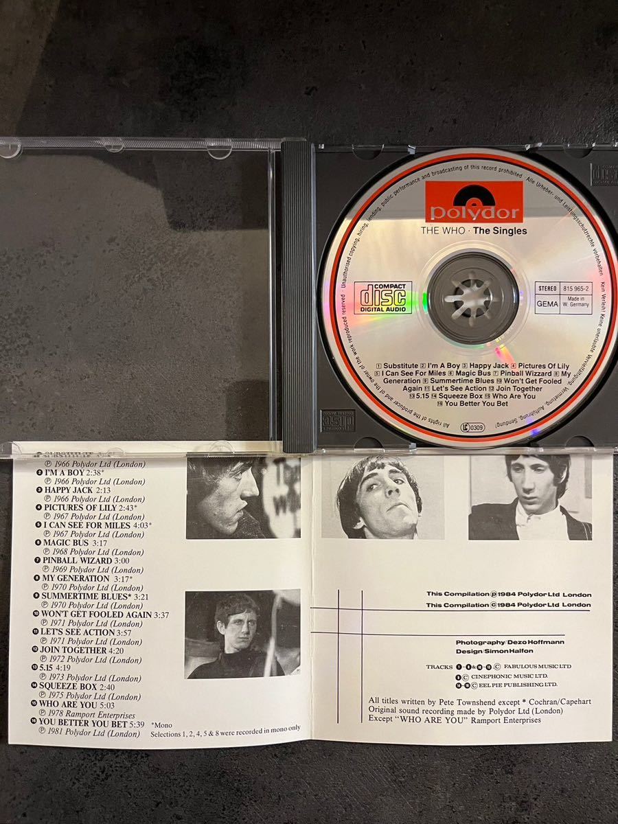 ザフー THE WHO THE SINGLES CD _画像5