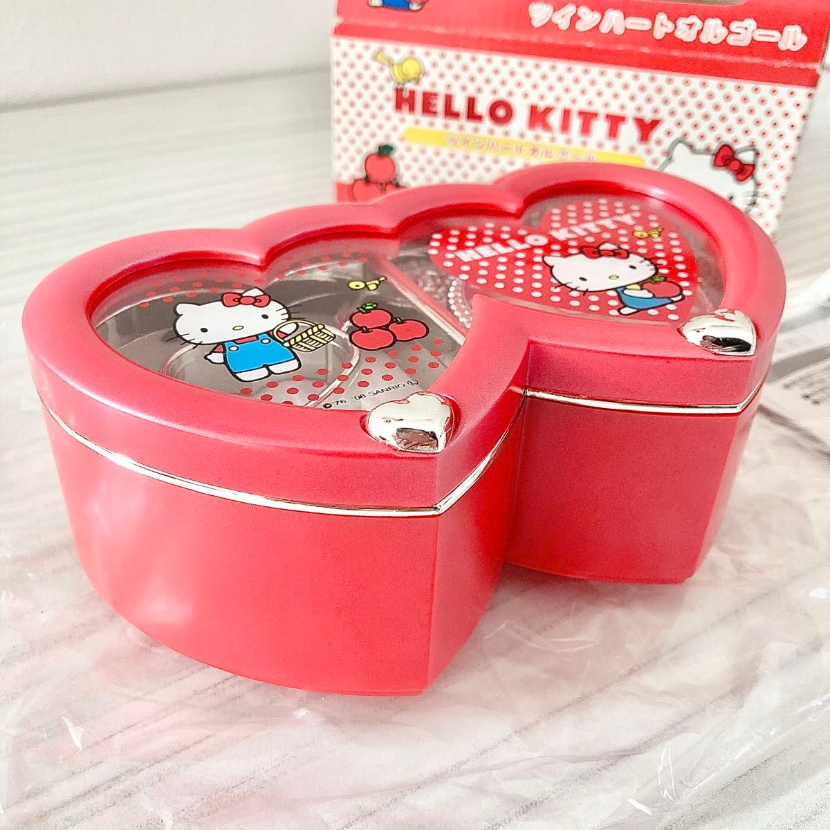 新品/未使用 オルゴール付き アクセサリーケース レトロ ハロー 新品/未使用 オルゴール付き アクセサリーケース レトロ ハロー