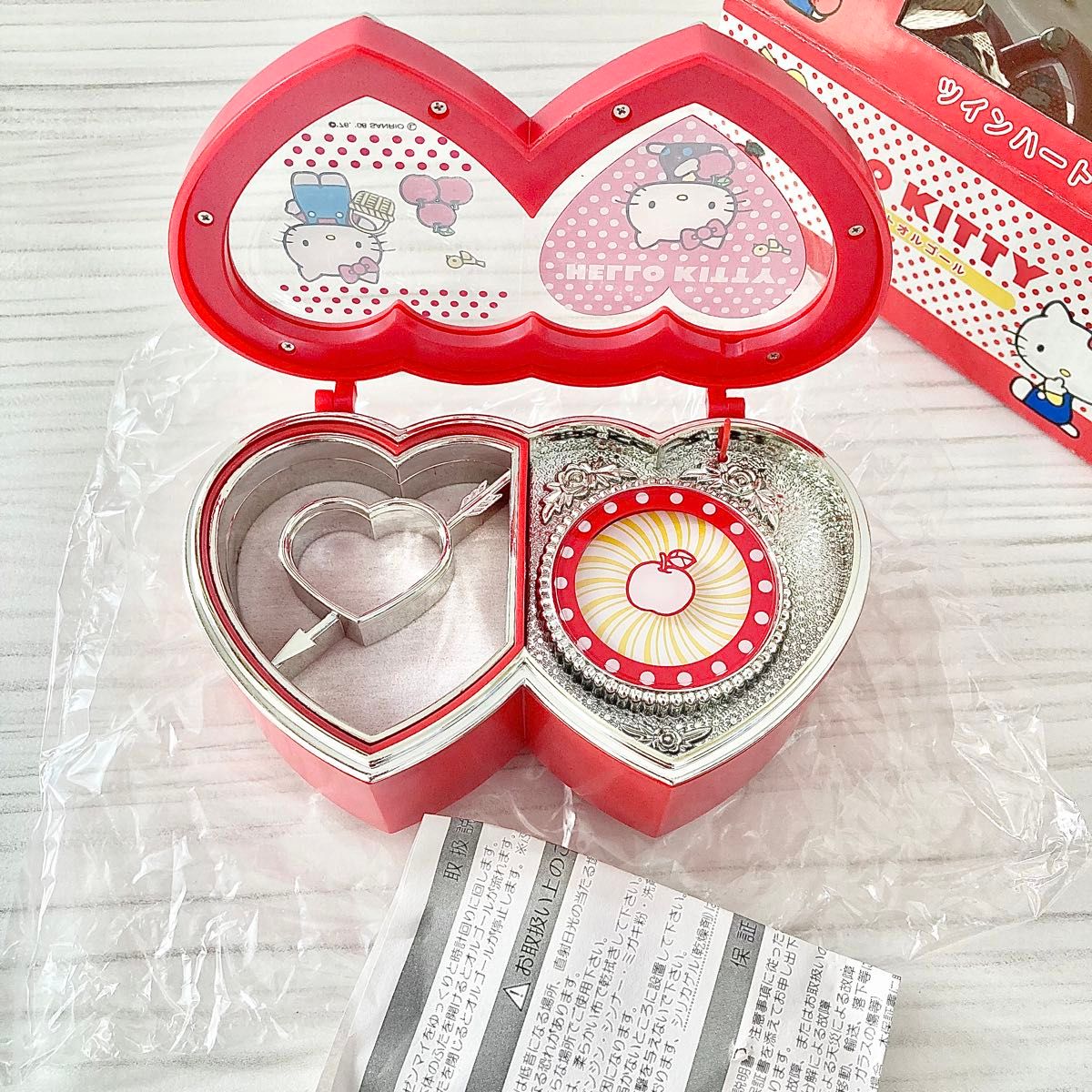 新品/未使用 オルゴール付き アクセサリーケース レトロ ハロー 新品/未使用 オルゴール付き アクセサリーケース レトロ ハロー