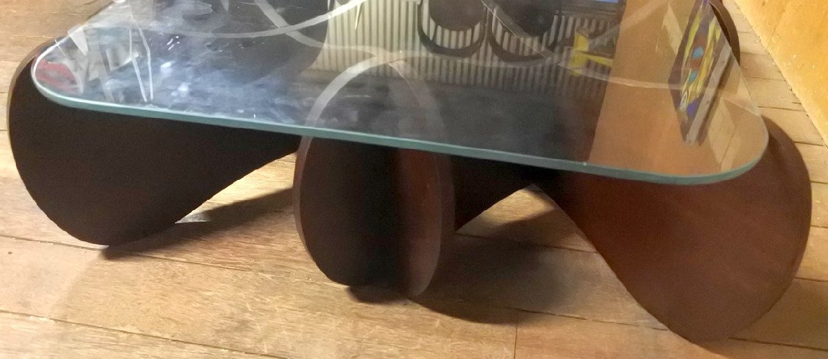 英国 ロンドン Andrew Tye E＆Y MATRIX TABLE マトリックステーブル ガラス ローテーブル/北欧 アクタス デザイナーズ カッシーナ arflexの画像6