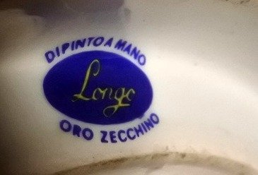 イタリア ORO ZECCHINO DIPINTO A MANO 金彩 ランプシェード 照明 デスクライト/アンティーク ビンテージ クラッシック 磁器 陶器_画像10