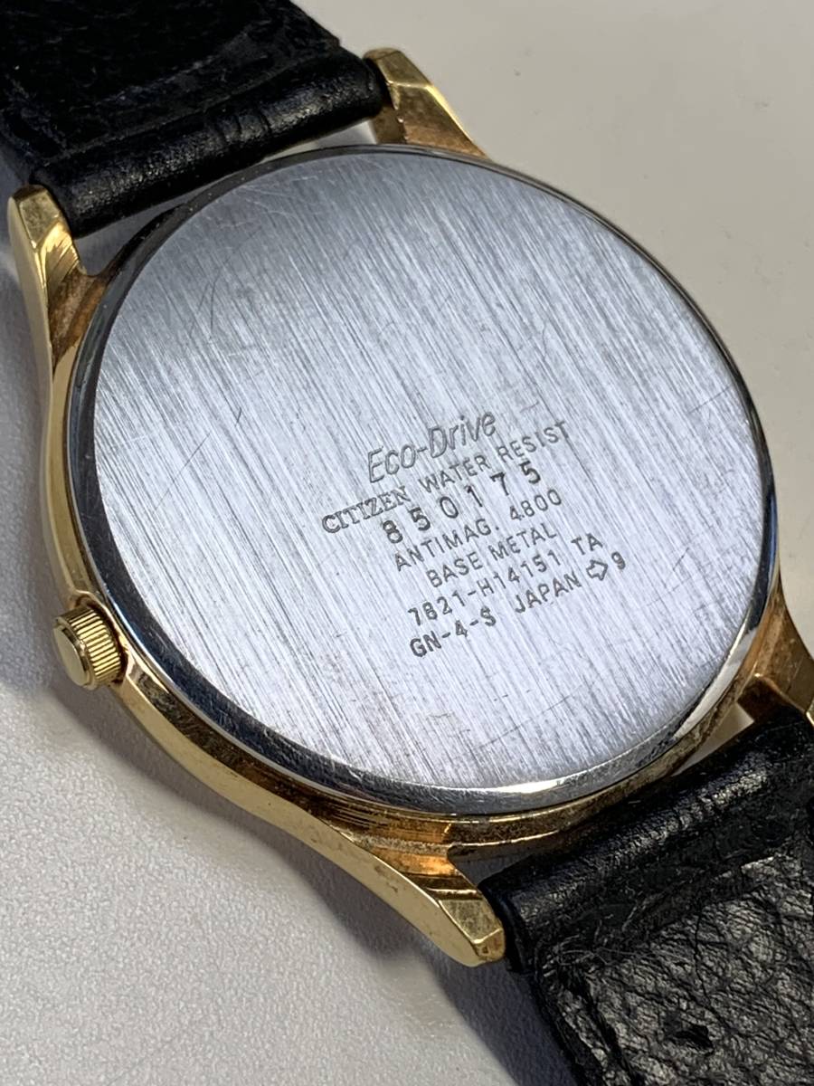 Ｌ042　腕時計　CITIZEN/シチズン　FORMA/フォルマ　7821-H14151 Eco-Drive/エコドライブ　電波ソーラー　クォーツ　デイト　レザーベルト_画像4