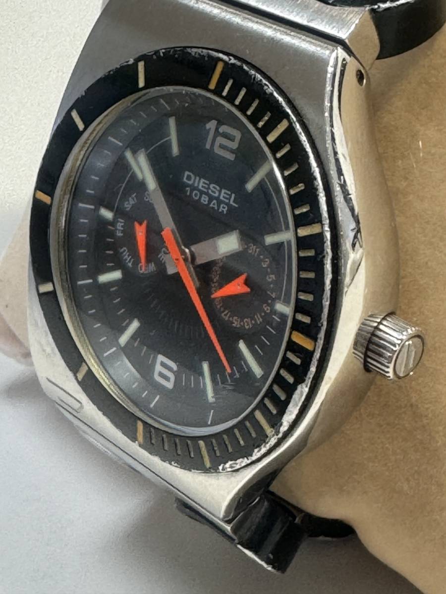 L088 wristwatch DIESEL/ diesel DZ-4061 quartz black face analogue 
