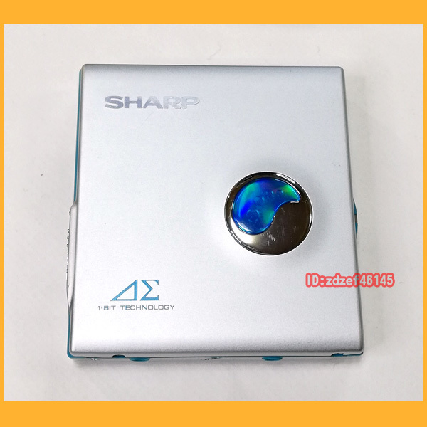 ●プレーヤー●SHARP MDLP対応 1bitポータブルMDプレーヤー Auvi MD-DS30 シルバー 液晶リモコン 電池ケース付き●_画像2