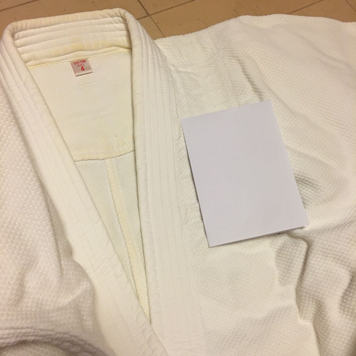  judo put on . industry physical training junior high school student high school student part . judo Judo cotton 100% cotton 100% 4 white white obi sack attaching chronicle name equipped 
