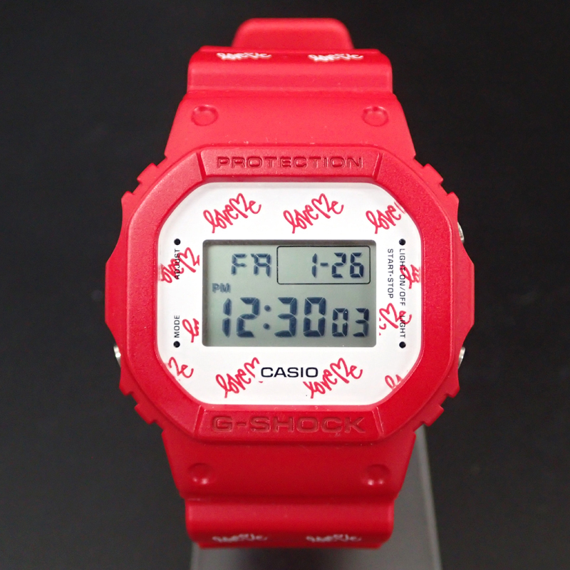 7ML 限定 ペアウォッチ CASIO G-SHOCK Baby-G DW-5600LH-4W BGD-560LH-4W ラバーズコレクション 取説 元箱付きの画像2