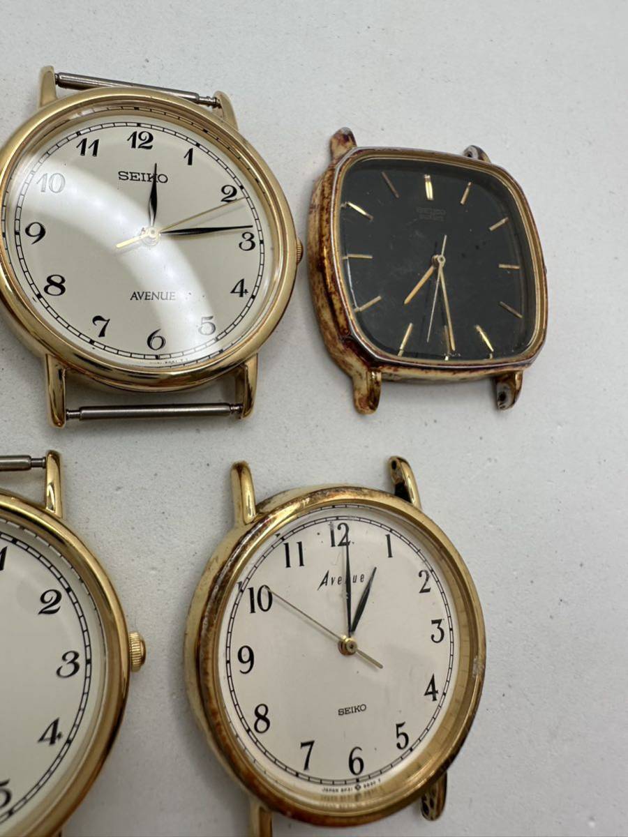 【SEIKO 】腕時計 ヘッド　5個セット 中古品　ジャンク　不動　わけあり　②_画像3