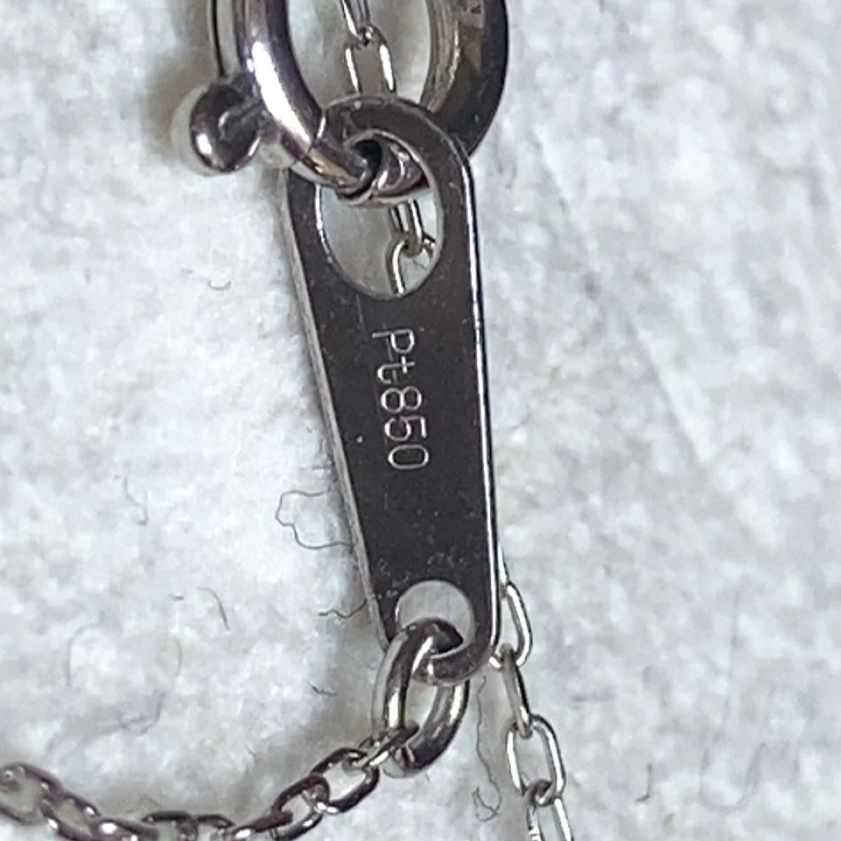 京セラ　クレサンベール　pt900 pt850 オパール　ダイヤ　ネックレス　