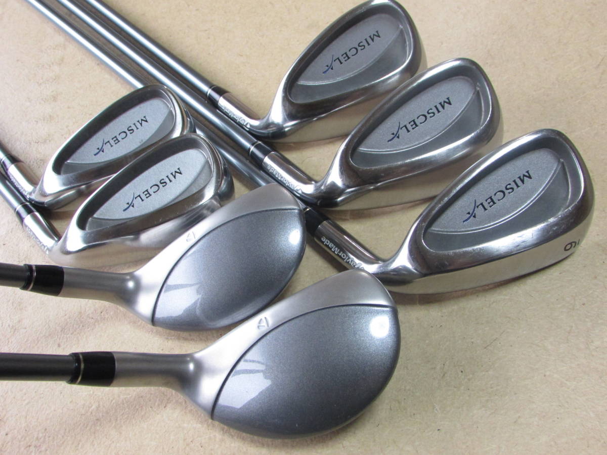 TaylorMade テーラーメイド MISCELA(2003)7本組(5U,6U,7I-9I,Pw,Sw)MISCELA SHAFTS(L)ミセラ 日本仕様_画像1