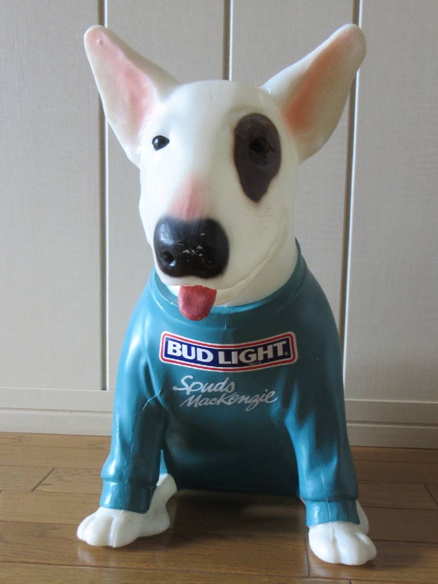 1987年 BUD LIGHT スパッズ マッケンジー 非売品 ブルテリア／ Vintage ’87 Bud Light Spuds Mackenzie Bull Terrier_画像1