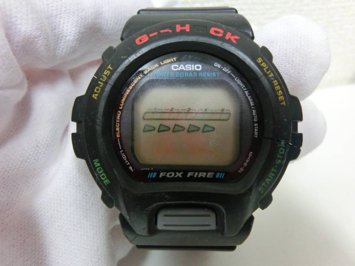 中古品 保管品 動作未確認 CASIO カシオ G-SHOCK Gショック メンズ 腕時計 FOX FIRE ブラック DW-6695/激安1円スタート_画像1