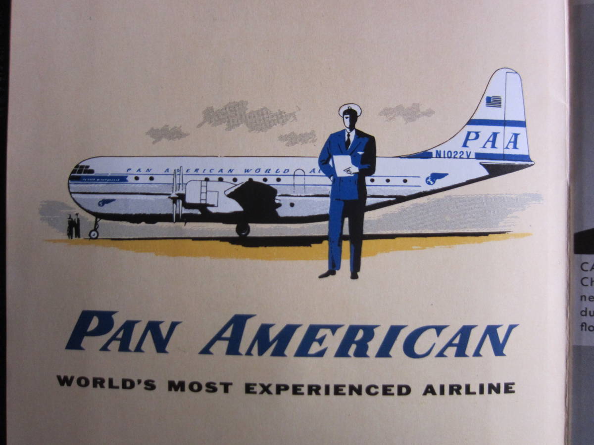 パンナム■MEET YOUR Clipper Captain■ストラトクルーザー■PAN AM■ブローシャ■1950's_画像5