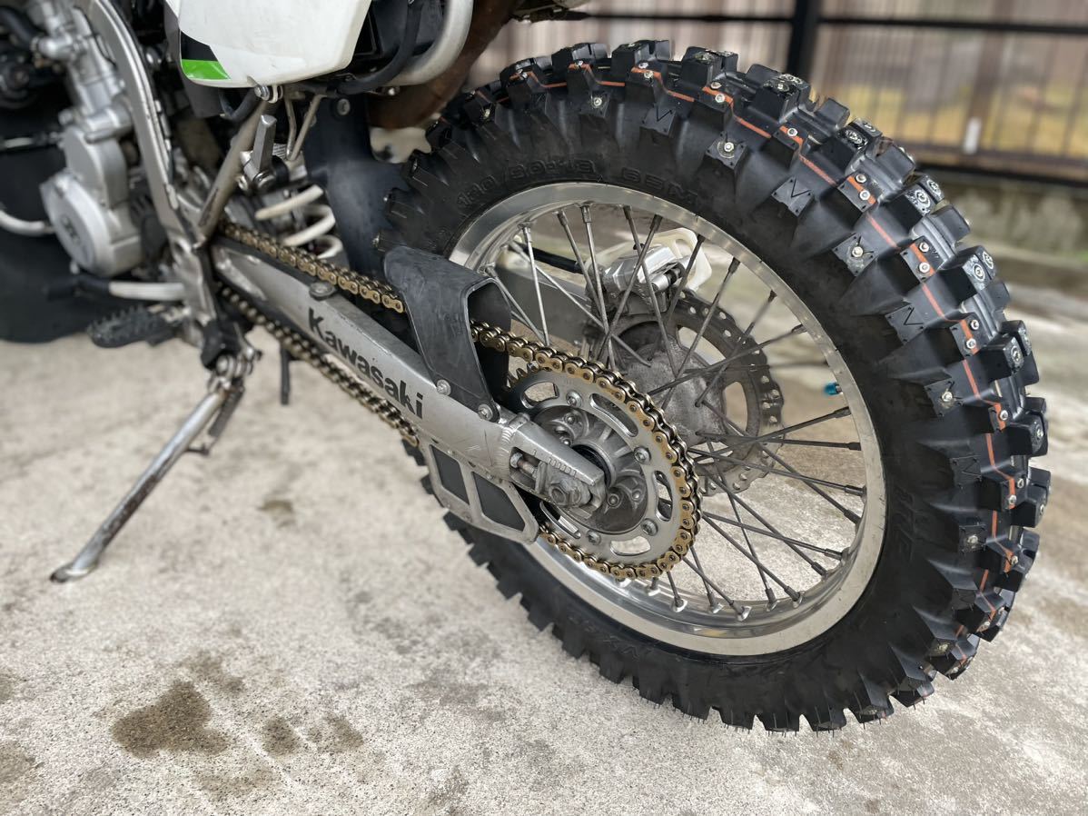 KLX250 FI インジェクション　純正300ccボアアップ　宗谷アタック仕様　個人出品　自賠責残り長い(スパイクタイヤは外して他タイヤに交換)_画像10