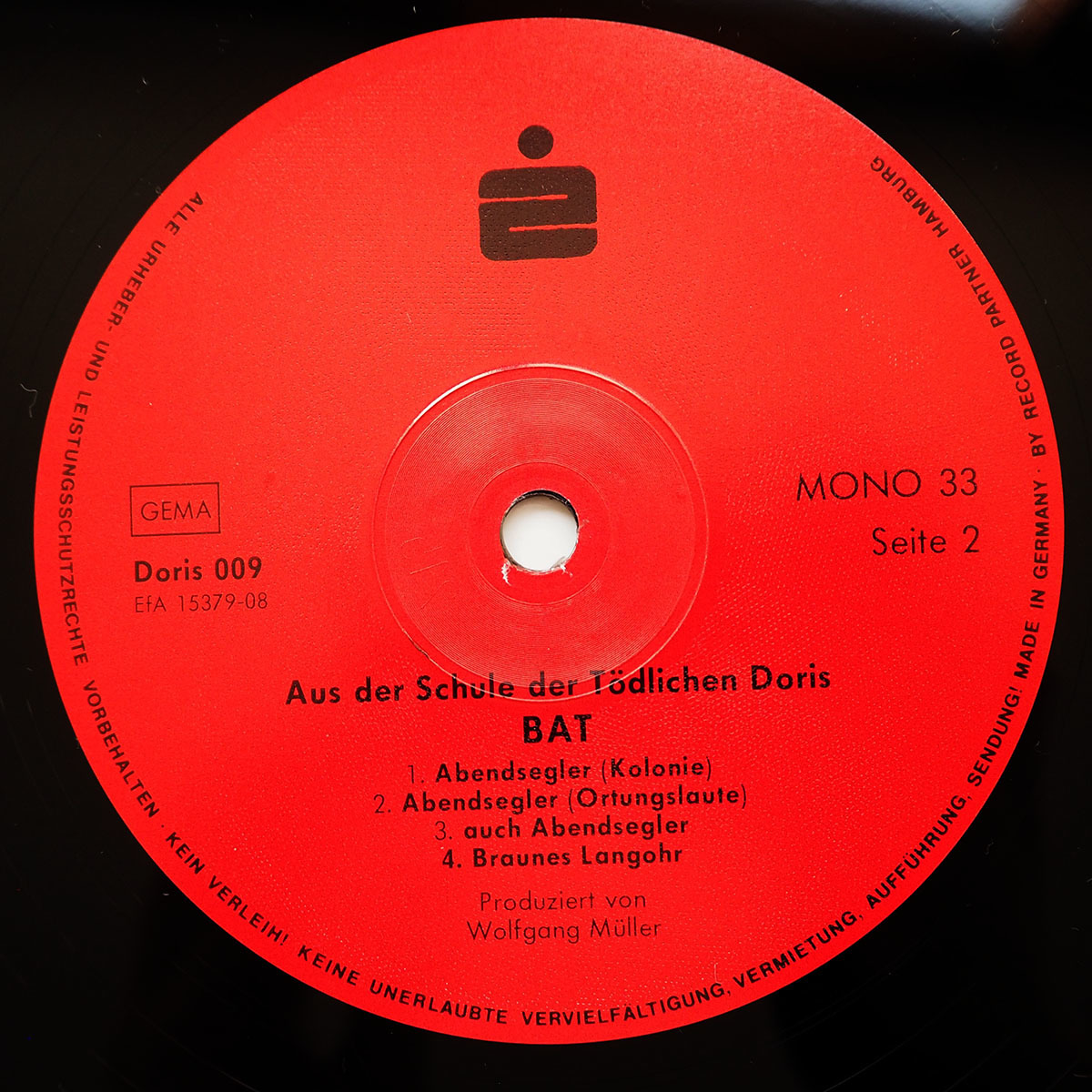 ◆ Wolfgang Muller (Die Todliche Doris) / BAT - Aus Der Schule Der Todlichen Doris 実験音楽 ノイズ サウンドアート 送料無料 ◆_画像4