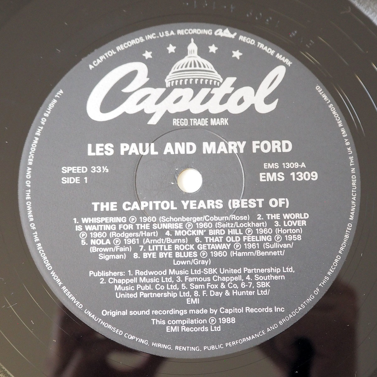 ◆ Les Paul & Mary Ford レス・ポール&メリー・フォード / The Capitol Years (Best Of) ベスト盤 送料無料 ◆_画像4