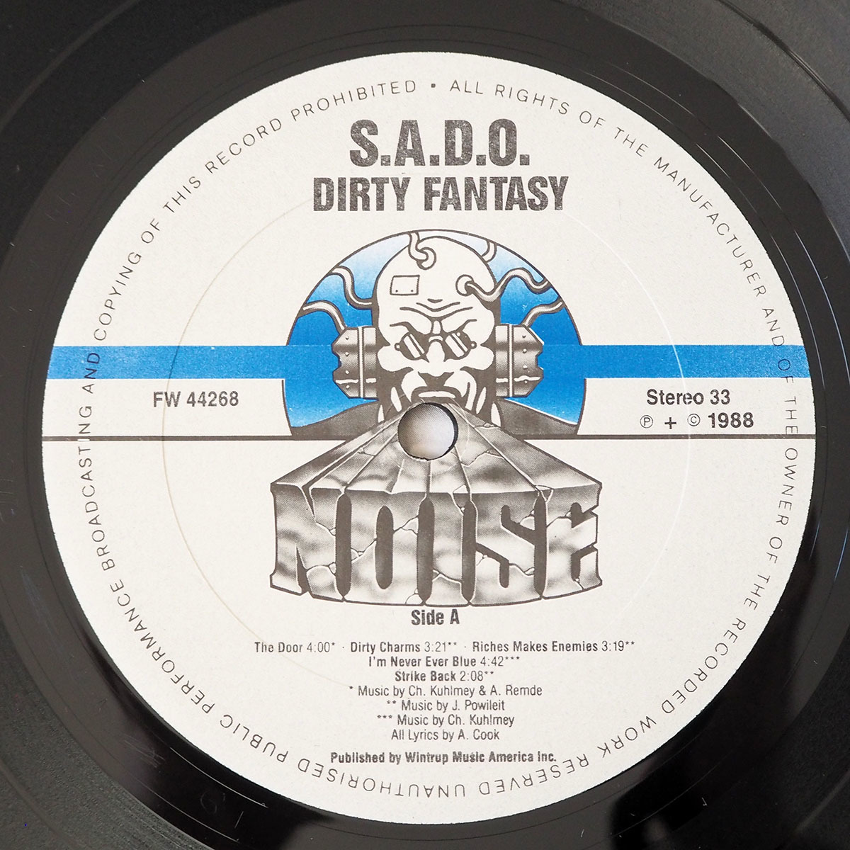 ◆ S.A.D.O. / Dirty Fantasy ジャーマン・メタル 1988年 アメリカ盤 送料無料 ◆_画像7