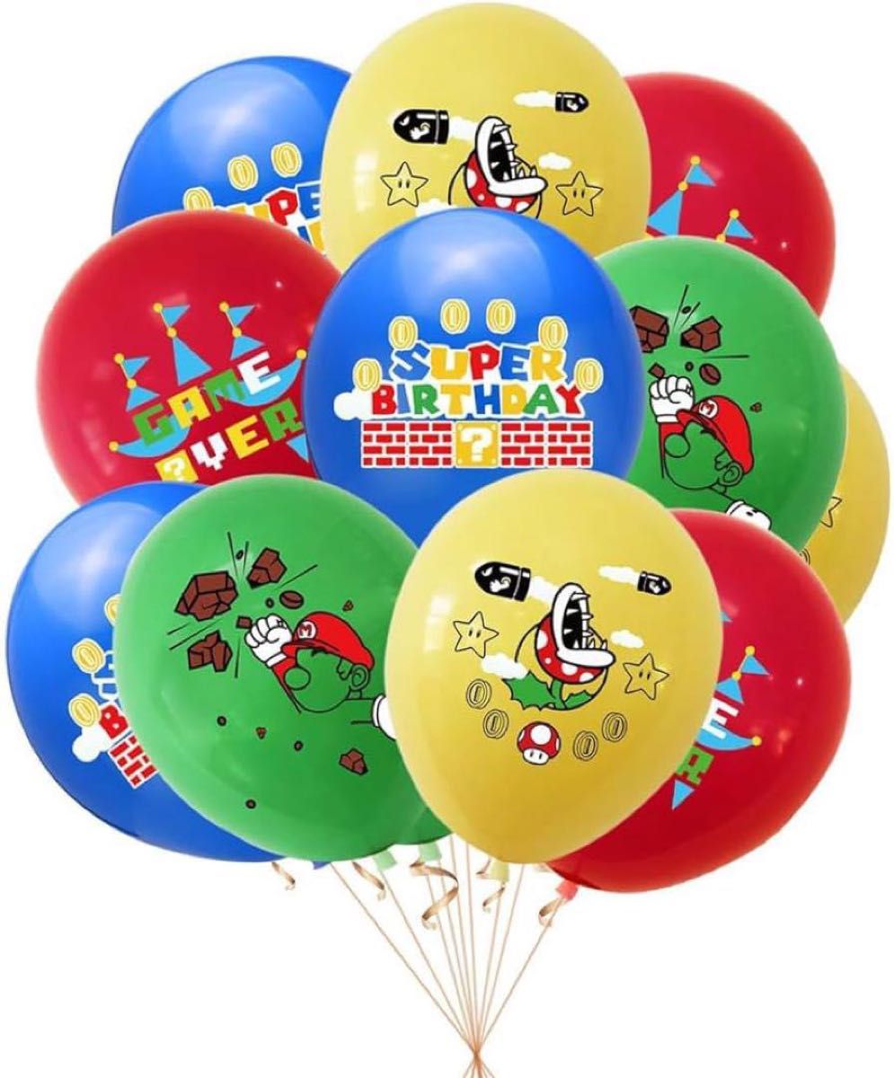 スーパーマリオ 誕生日 飾り付け キャラクター 周辺 風船セットテーマ バースデ 誕生日 パーティーグッズ パーティー