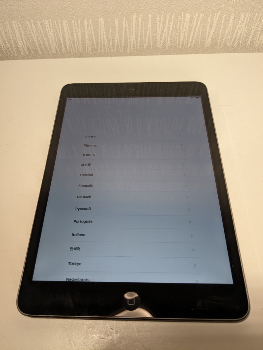 【A608】【稼働品・初期化済み】 JB502 iPad mini 第2世代 Wi-Fiモデル A1489 ブラック 16GB_画像1