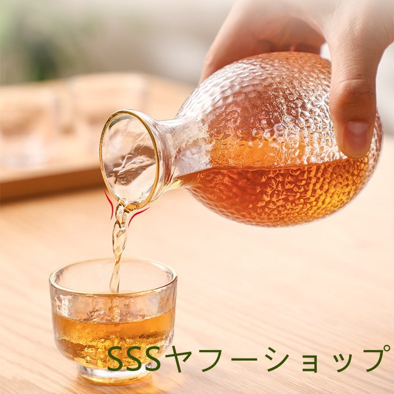 冷酒セット 6点セット 酒器セットガラス グラス カラフェ ギフト 日本酒 酒器 透明_画像5