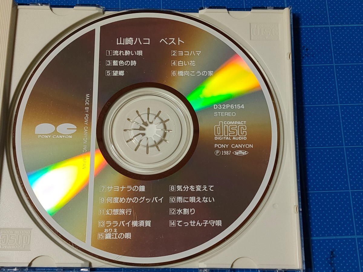 [廃盤CD] 山崎ハコ BEST/再生確認済/D32P-6154/名盤/懐メロ/ベスト/_画像3
