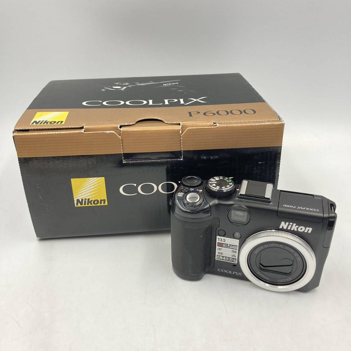 1/24 KU-C650★Nikon ニコン COOLPIX P6000★デジタルカメラ/コンパクトカメラ/付属品/箱付き/CAMERA/DB0 DD0_画像1